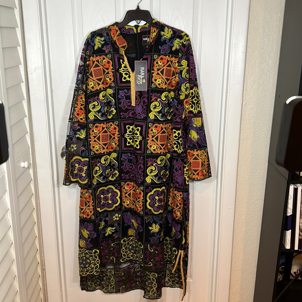 Rara Avis by Iris Apfel Kaftan Dress 1X New with Tags